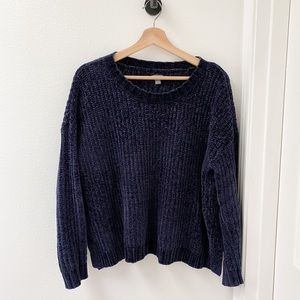 Aerie Blue Chenille Sweater